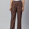 Popnetic Loose Fit High-Rise Pleated Pure Cotton Trousers