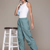 Popnetic Women Loose Fit High-Rise Trousers