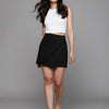 Popnetic Women Pure Cotton Skorts With Side Slit