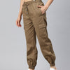 Popnetic High-Rise Pure Cotton Cargo Joggers