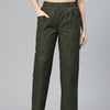 Popnetic Checked High-Rise Pleated Cargos