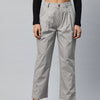 Popnetic Loose Fit High-Rise Pleated Pure Cotton Trousers