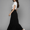 Popnetic Textured Tiered Maxi Skirt