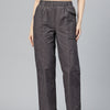 Popnetic Checked High-Rise Pleated Cargos