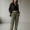 Popnetic Women Pure Cotton Flannel Oversized Shirt