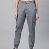 Popnetic Women High-Rise Cargos Trousers