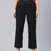 Popnetic High-Rise Pleated Pure Cotton Parallel Trousers
