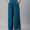 Women Teal Palazzos