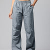 Grey Women Loose Fit High-Rise Cargos Trousers
