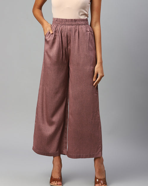 Women Mauve Palazzos