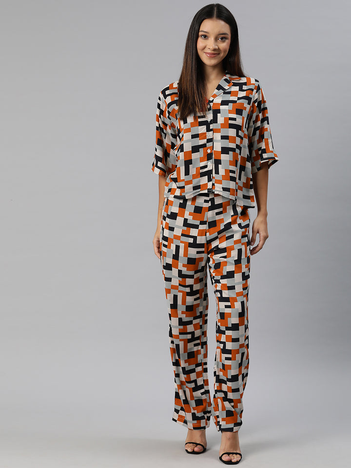 Multicolored printed Co-Ords
