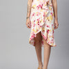 Pink Floral Wrap Skirt