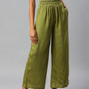 Women Olive Green Palazzos