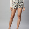 Green Camouflage Printed Shorts