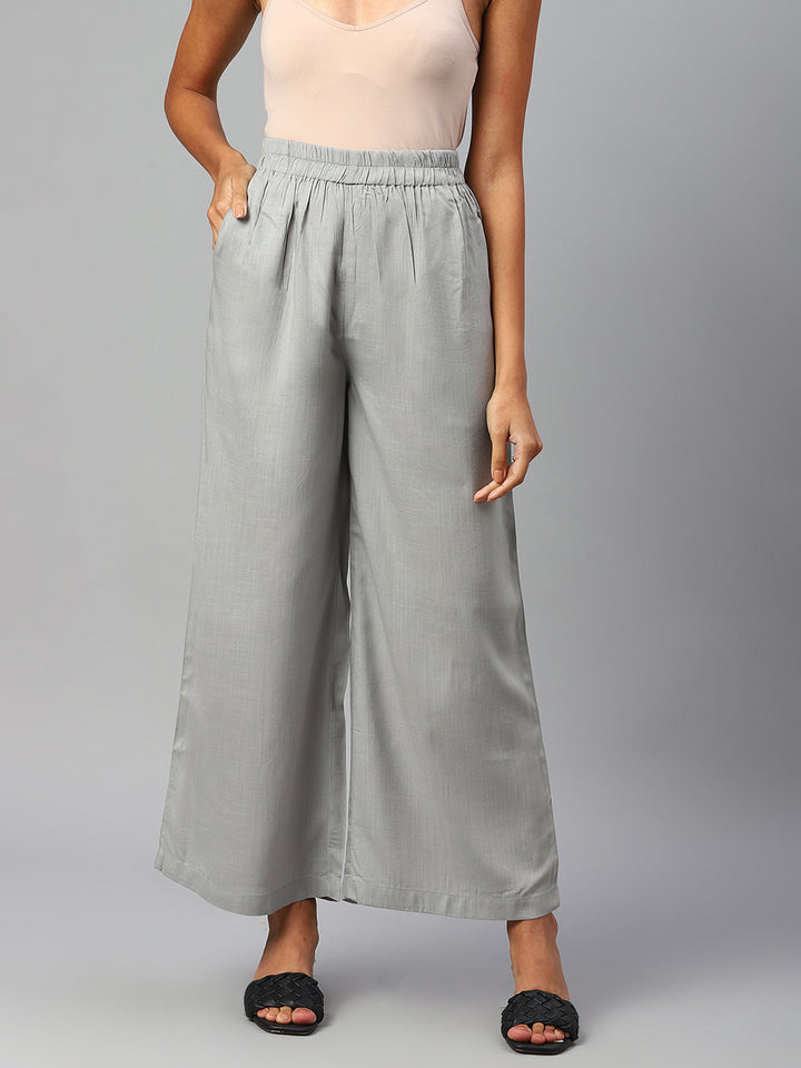 Women Grey Palazzos