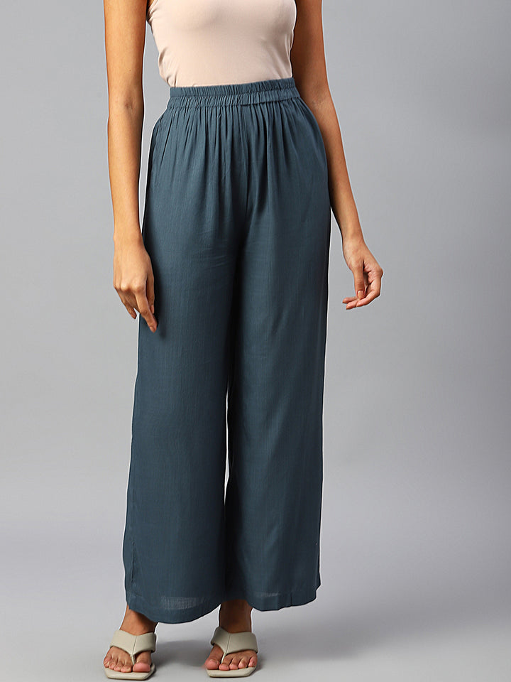 Women Dark Grey Palazzos