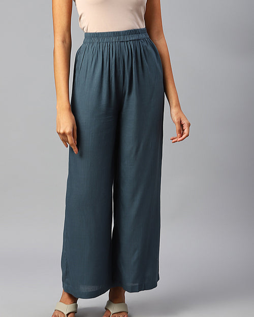 Women Dark Grey Palazzos