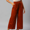 Women Rust Red Palazzos
