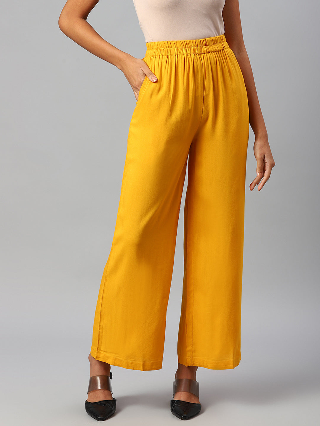 Women Yellow Palazzos
