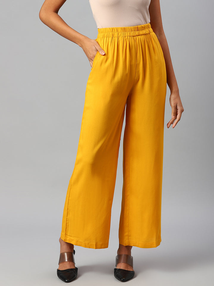 Women Yellow Palazzos