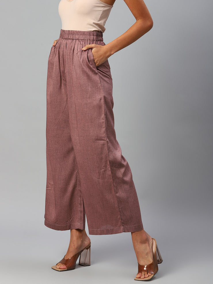 Women Mauve Palazzos