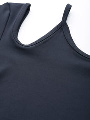 Charcoal Cut-Out Crop Top