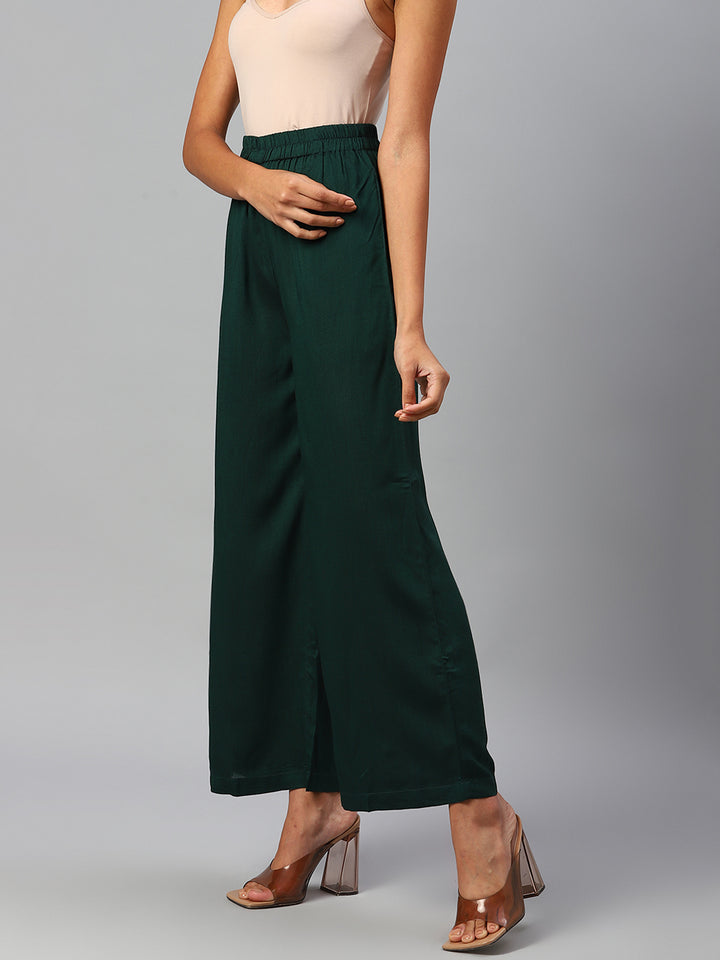 Women Green Palazzos