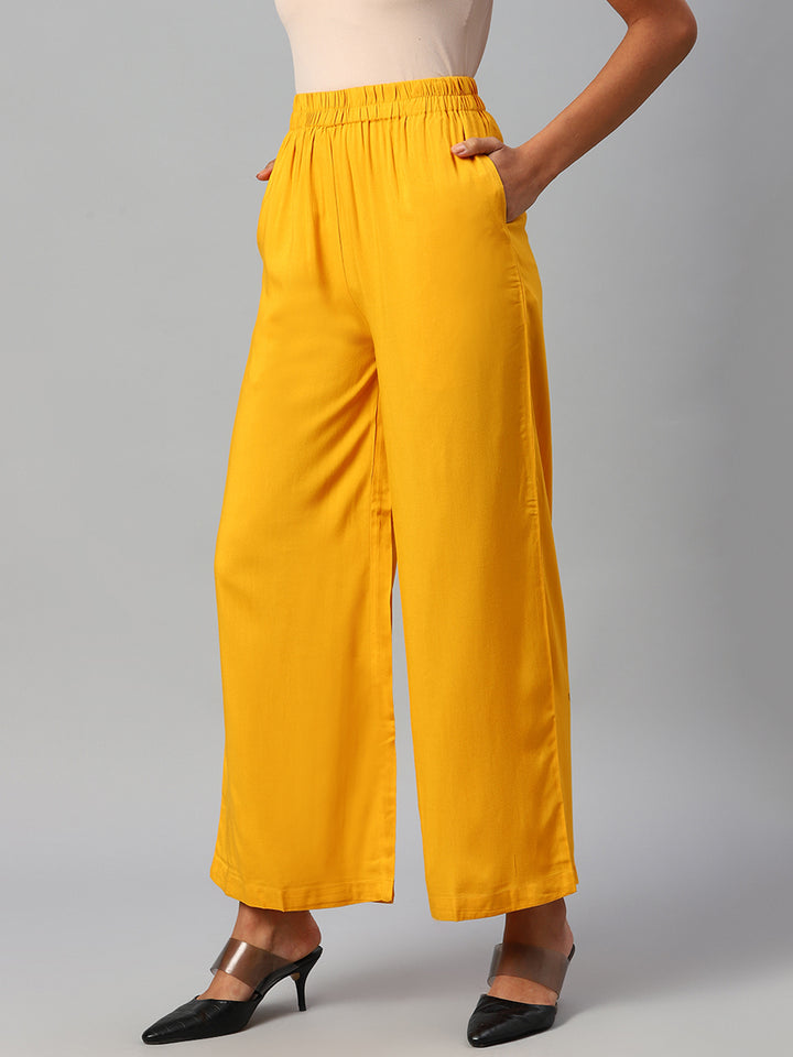 Women Yellow Palazzos