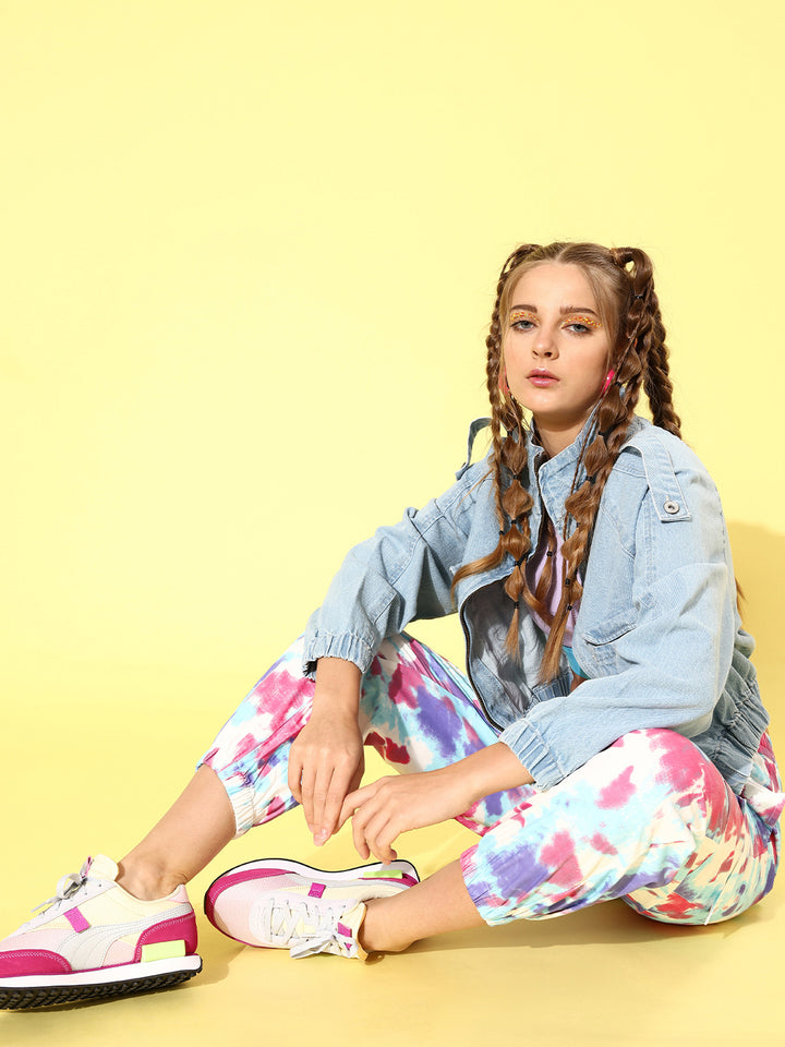 Women Pink Tie & Dye 2.0 Trousers