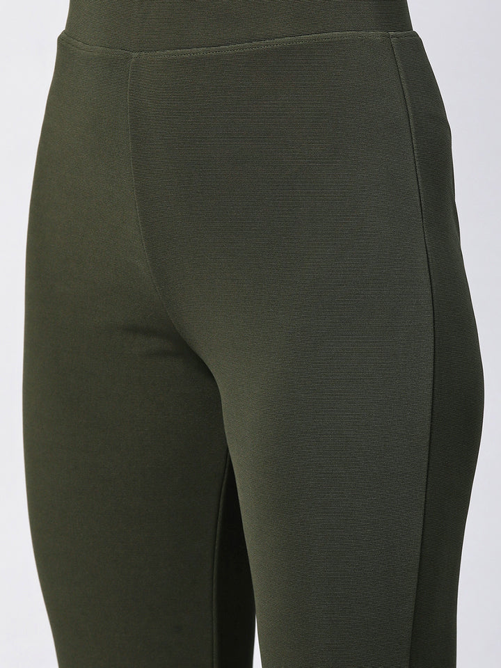 Olive Green Solid Co-Ords