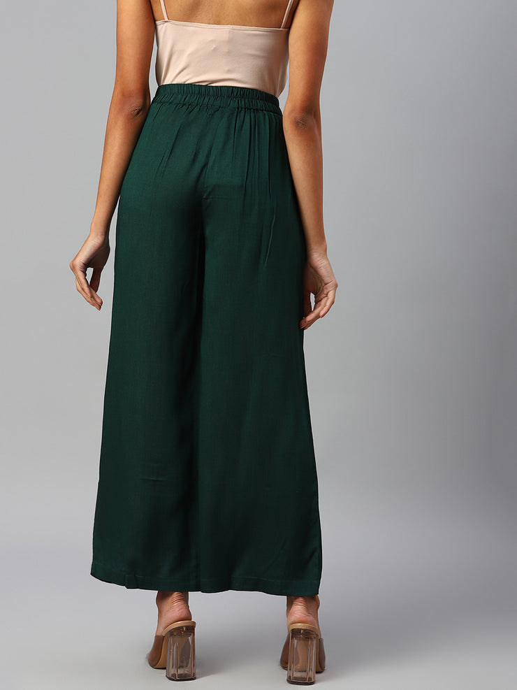 Women Green Palazzos