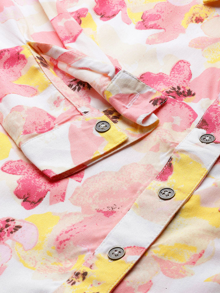 Floral Opaque Printed Casual Shirt