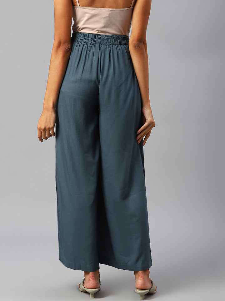 Women Dark Grey Palazzos