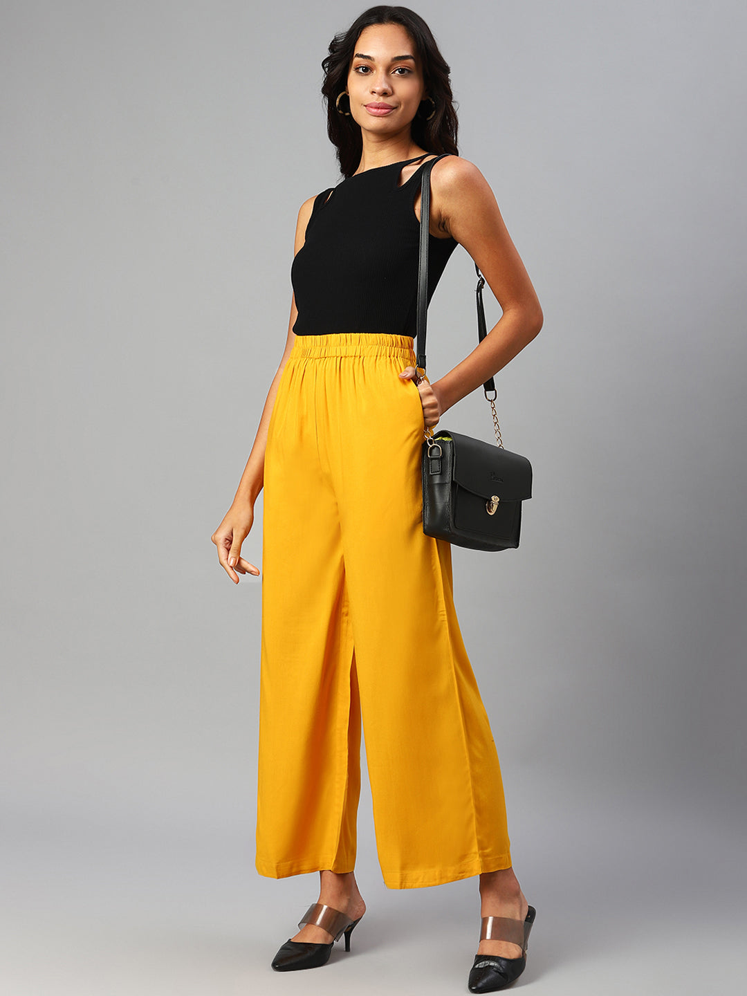 Women Yellow Palazzos