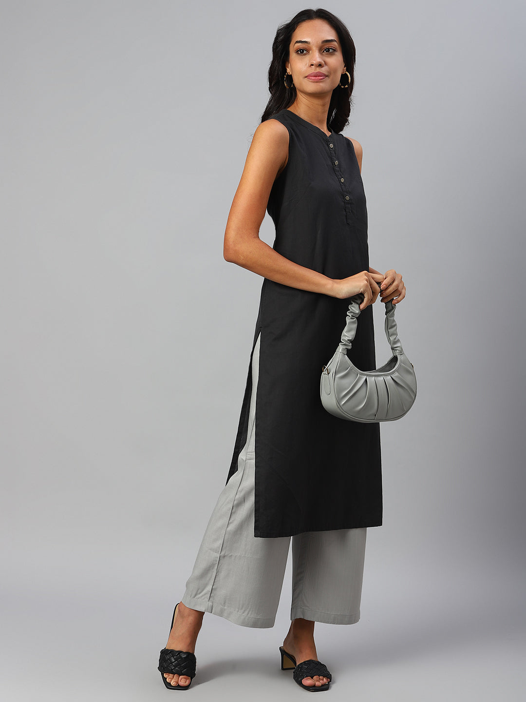 Women Grey Palazzos
