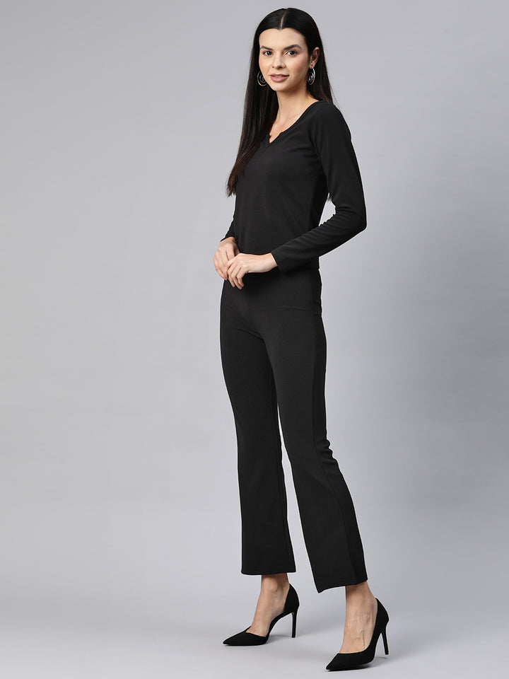 Black Solid Co-Ords