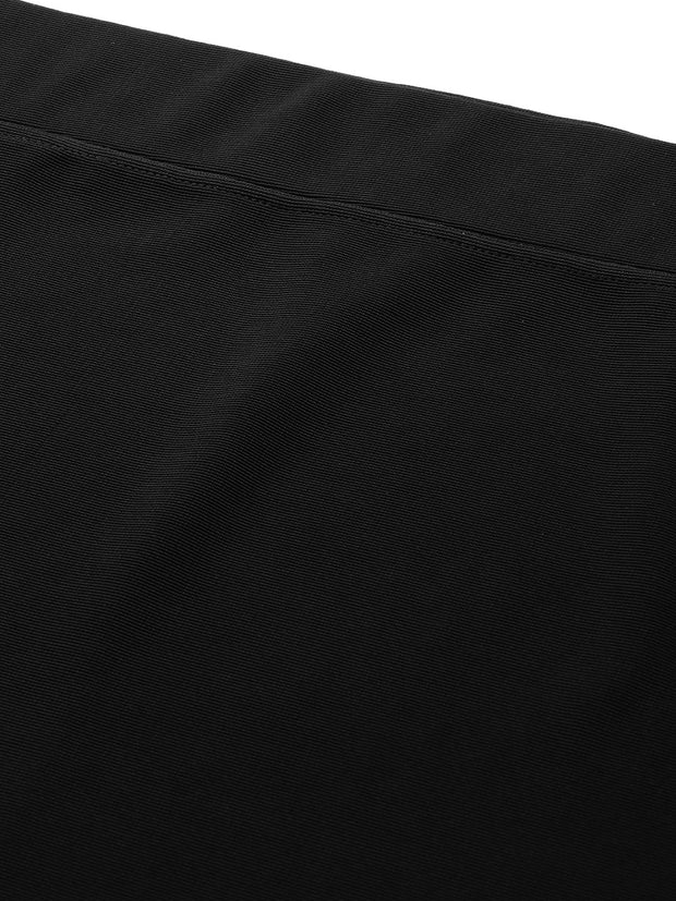 Black Side Slit Pencil Skirt