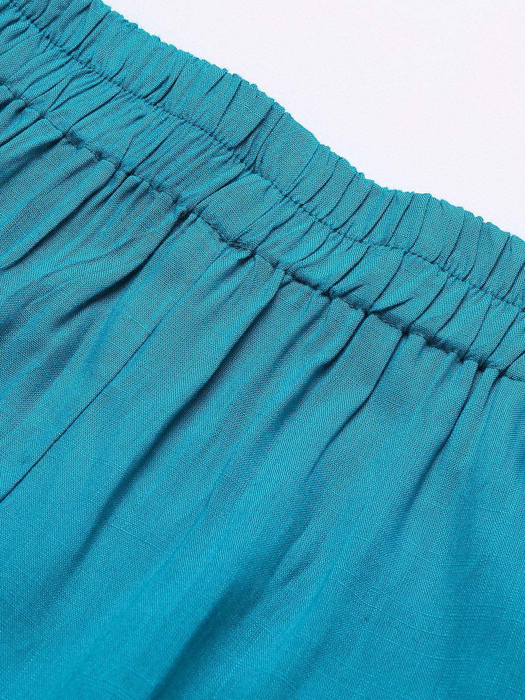 Women Turquoise Blue Palazzos