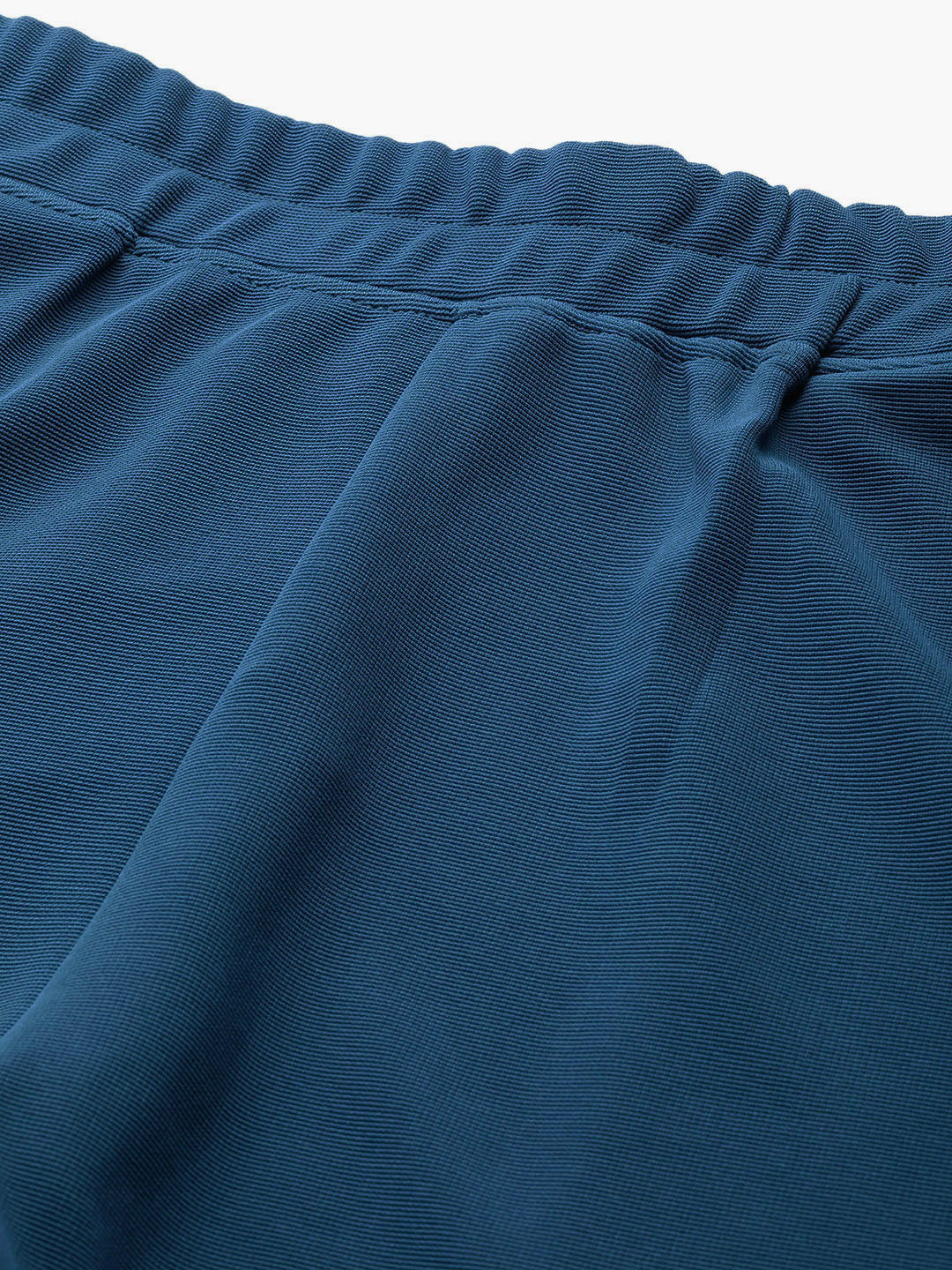 Teal Solid Mid-Rise Regular Shorts