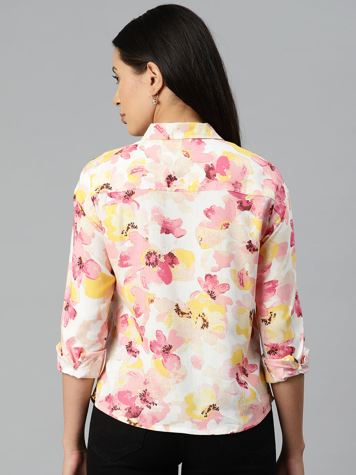Floral Opaque Printed Casual Shirt