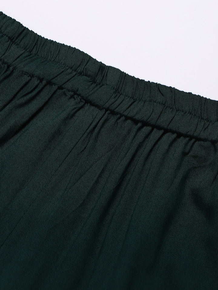 Women Green Palazzos
