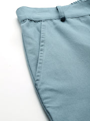 High-Rise Pure Cotton Cargo Trousers