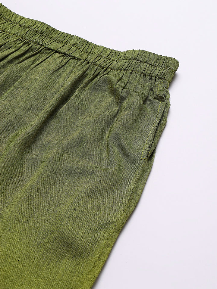 Women Olive Green Palazzos