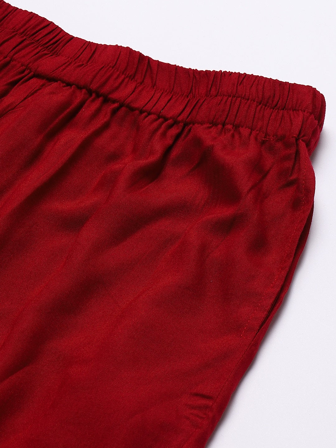 Women Burgundy Palazzos
