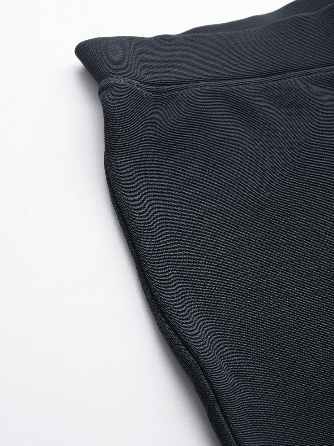 Charcoal Slim Fit High-Rise Bootcut Trousers