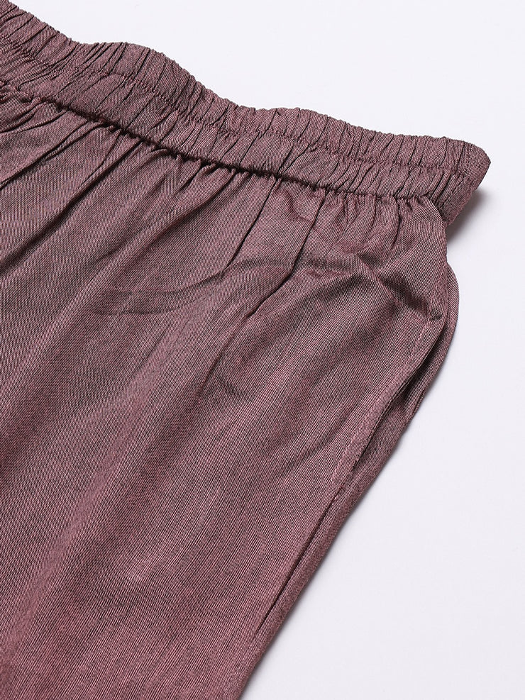 Women Mauve Palazzos