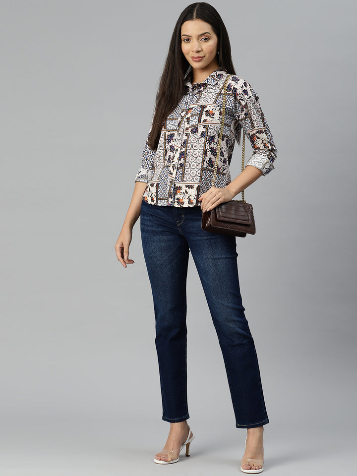 Ethnic Motifs Printed Casual Shirt