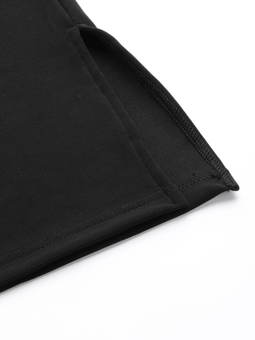 Black Side Slit Pencil Skirt
