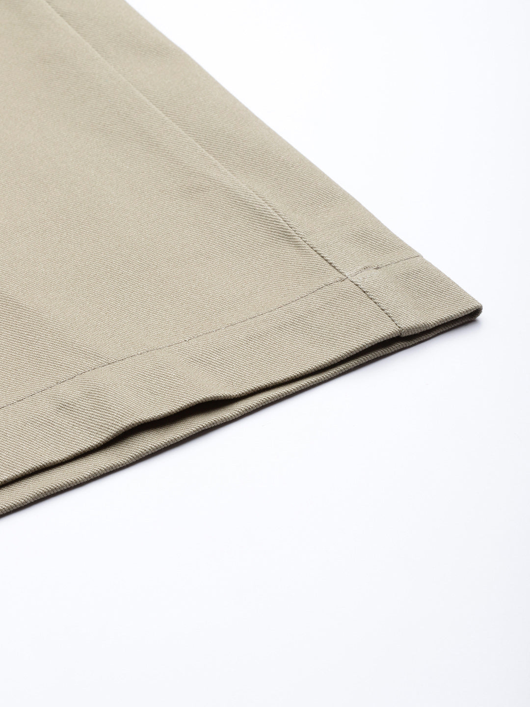 Women Beige High-Rise Parallel Trousers