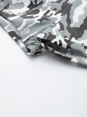Grey Camouflage Printed Shorts